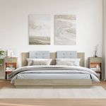 Casa si Gradina - Mobilier - Comode si corpuri - Noptiere - Noptiere, 2 buc., stejar sonoma, 35x34x65 cm, lemn prelucrat - Infinity.ro