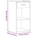 Casa si Gradina - Mobilier - Comode si corpuri - Noptiere - Noptiere, 2 buc., stejar sonoma, 35x34x65 cm, lemn prelucrat - Infinity.ro