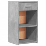 Casa si Gradina - Mobilier - Comode si corpuri - Noptiere - Noptiere, 2 buc., gri beton, 35x34x65 cm, lemn prelucrat - Infinity.ro