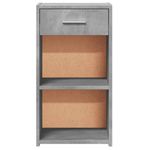 Casa si Gradina - Mobilier - Comode si corpuri - Noptiere - Noptiere, 2 buc., gri beton, 35x34x65 cm, lemn prelucrat - Infinity.ro