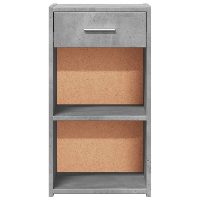 Casa si Gradina - Mobilier - Comode si corpuri - Noptiere - Noptiere, 2 buc., gri beton, 35x34x65 cm, lemn prelucrat - Infinity.ro