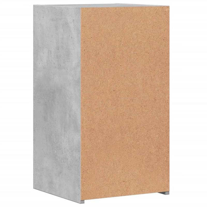 Casa si Gradina - Mobilier - Comode si corpuri - Noptiere - Noptiere, 2 buc., gri beton, 35x34x65 cm, lemn prelucrat - Infinity.ro