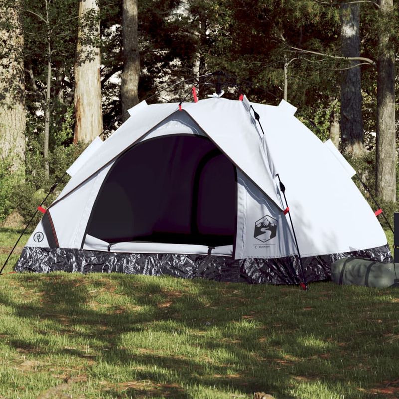 Sport si Outdoor - Camping - Corturi camping - Cort de camping 3 persoane, alb opac, setare rapida, tesatura - Infinity.ro