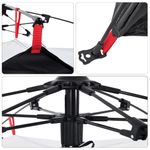 Sport si Outdoor - Camping - Corturi camping - Cort de camping 3 persoane, alb opac, setare rapida, tesatura - Infinity.ro