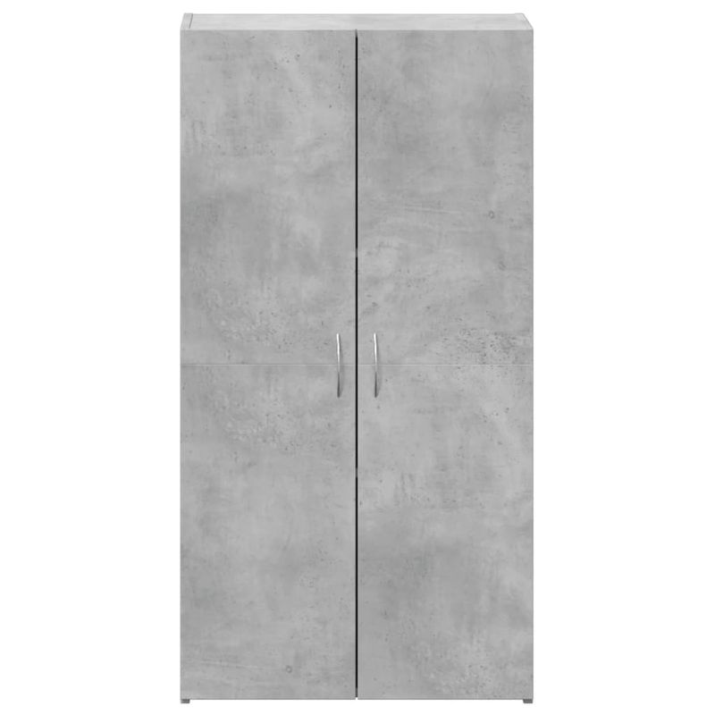 Casa si Gradina - Constructii - Depozitare, transport si protectie - Rafturi, fisete si vestiare - Fiset, gri beton, 60x32x115 cm, lemn prelucrat - Infinity.ro