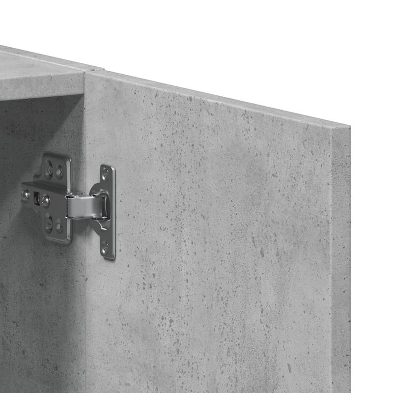 Casa si Gradina - Constructii - Depozitare, transport si protectie - Rafturi, fisete si vestiare - Fiset, gri beton, 60x32x115 cm, lemn prelucrat - Infinity.ro