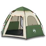 Sport si Outdoor - Camping - Corturi camping - Cort de familie pentru 4 persoane verde setare rapida - Infinity.ro