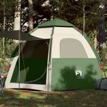 Sport si Outdoor - Camping - Corturi camping - Cort de familie pentru 4 persoane verde setare rapida - Infinity.ro
