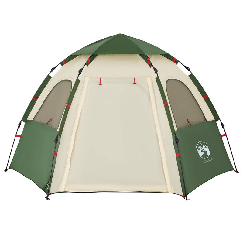 Sport si Outdoor - Camping - Corturi camping - Cort de familie pentru 4 persoane verde setare rapida - Infinity.ro
