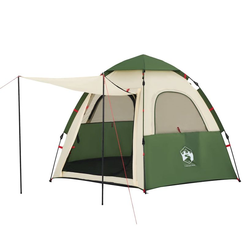 Sport si Outdoor - Camping - Corturi camping - Cort de familie pentru 4 persoane verde setare rapida - Infinity.ro