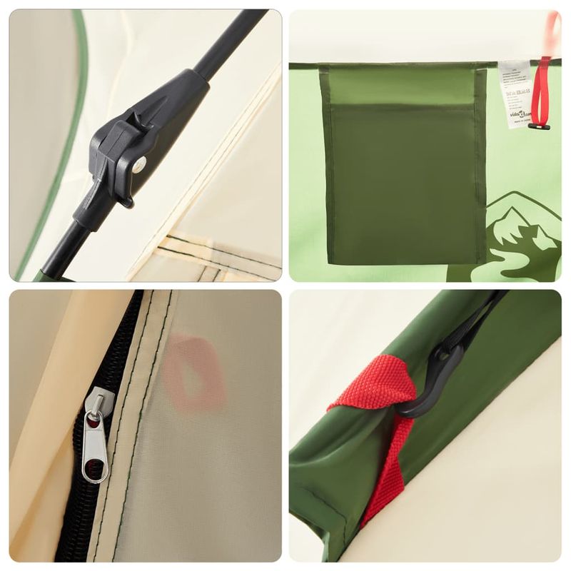 Sport si Outdoor - Camping - Corturi camping - Cort de familie pentru 4 persoane verde setare rapida - Infinity.ro