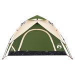 Sport si Outdoor - Camping - Corturi camping - Cort de camping cupola 3 persoane, setare rapida, verde - Infinity.ro