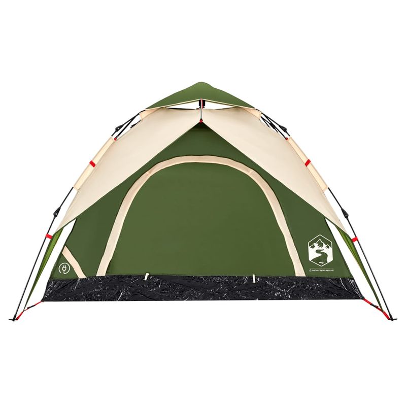 Sport si Outdoor - Camping - Corturi camping - Cort de camping cupola 3 persoane, setare rapida, verde - Infinity.ro