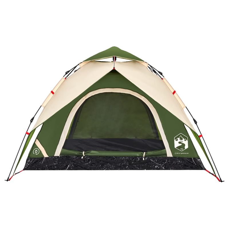 Sport si Outdoor - Camping - Corturi camping - Cort de camping cupola 3 persoane, setare rapida, verde - Infinity.ro