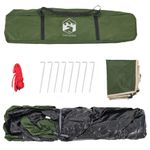 Sport si Outdoor - Camping - Corturi camping - Cort de camping cupola 3 persoane, setare rapida, verde - Infinity.ro