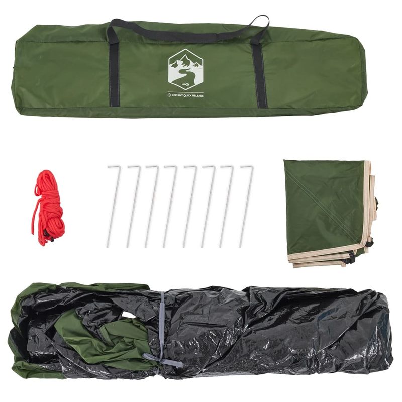 Sport si Outdoor - Camping - Corturi camping - Cort de camping cupola 3 persoane, setare rapida, verde - Infinity.ro