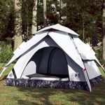 Sport si Outdoor - Camping - Corturi camping - Cort de camping 3 persoane, alb opac, setare rapida, tesatura - Infinity.ro