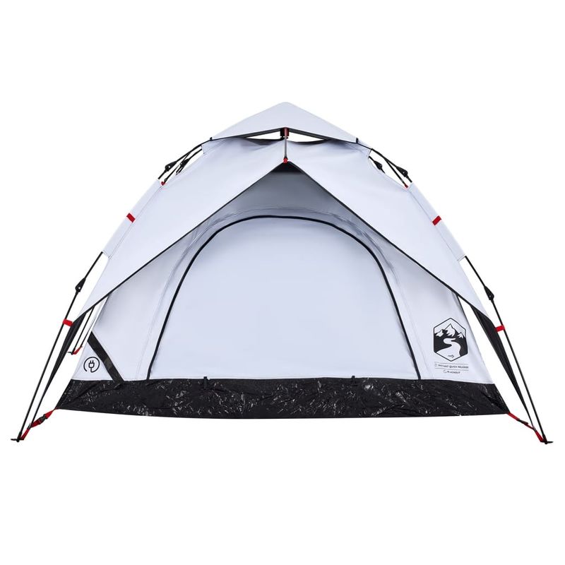 Sport si Outdoor - Camping - Corturi camping - Cort de camping 3 persoane, alb opac, setare rapida, tesatura - Infinity.ro