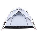 Sport si Outdoor - Camping - Corturi camping - Cort de camping 3 persoane, alb opac, setare rapida, tesatura - Infinity.ro