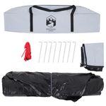 Sport si Outdoor - Camping - Corturi camping - Cort de camping 3 persoane, alb opac, setare rapida, tesatura - Infinity.ro