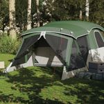 Sport si Outdoor - Camping - Corturi camping - Cort de camping cu veranda 4 persoane, verde, impermeabil - Infinity.ro