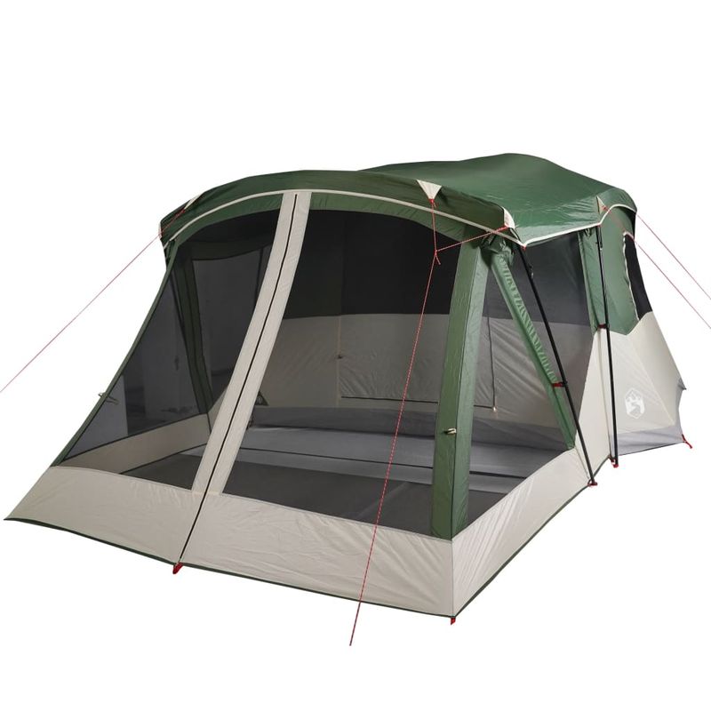 Sport si Outdoor - Camping - Corturi camping - Cort de camping cu veranda 4 persoane, verde, impermeabil - Infinity.ro