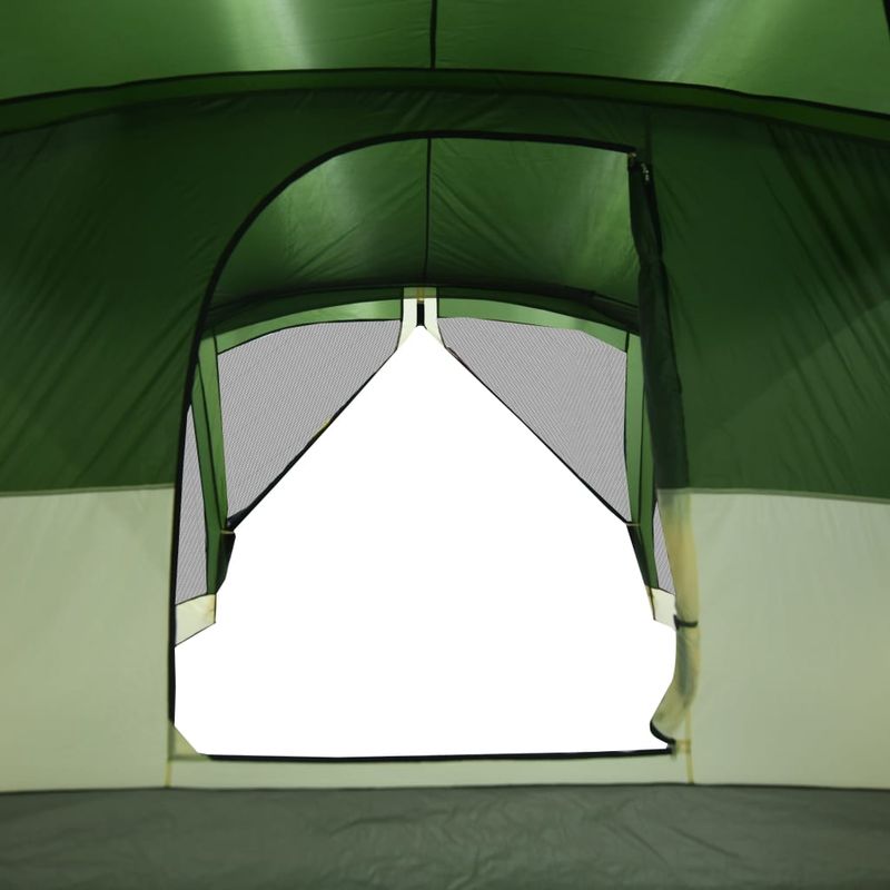 Sport si Outdoor - Camping - Corturi camping - Cort de camping cu veranda 4 persoane, verde, impermeabil - Infinity.ro