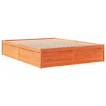 Casa si Gradina - Mobilier - Paturi si accesorii - Paturi - Cadru de pat, maro ceruit, 150x200 cm, lemn masiv de pin - Infinity.ro