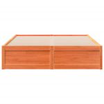 Casa si Gradina - Mobilier - Paturi si accesorii - Paturi - Cadru de pat, maro ceruit, 150x200 cm, lemn masiv de pin - Infinity.ro