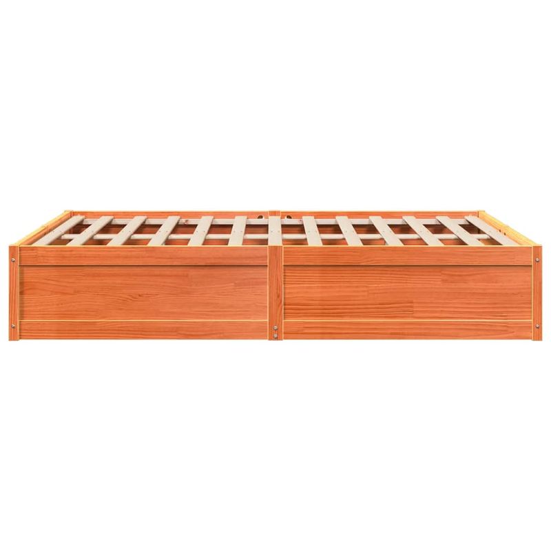 Casa si Gradina - Mobilier - Paturi si accesorii - Paturi - Cadru de pat, maro ceruit, 150x200 cm, lemn masiv de pin - Infinity.ro