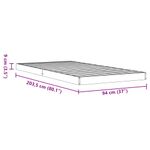 Casa si Gradina - Mobilier - Paturi si accesorii - Paturi - Cadru de pat, maro ceruit, 90x200 cm, lemn masiv de pin - Infinity.ro