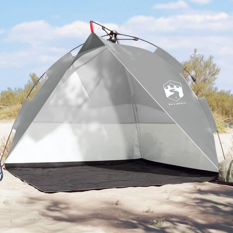 Sport si Outdoor - Camping - Corturi camping - Cort de plaja, gri, impermeabil, setare rapida - Infinity.ro