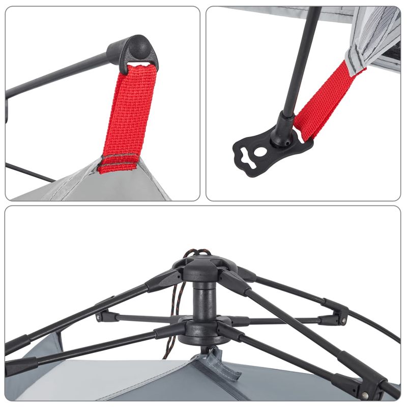 Sport si Outdoor - Camping - Corturi camping - Cort de plaja, gri, impermeabil, setare rapida - Infinity.ro