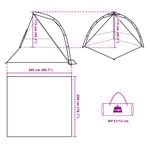 Sport si Outdoor - Camping - Corturi camping - Cort de plaja, gri, impermeabil, setare rapida - Infinity.ro