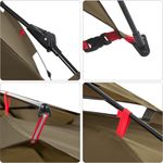 Sport si Outdoor - Camping - Corturi camping - Cort de pescuit pentru 4 persoane, maro, setare rapida - Infinity.ro