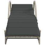 Casa si Gradina - Gradina si terasa - Mobilier exterior - Scaune si sezlonguri gradina - Sezlonguri de plaja cu perne, 2 buc., gri deschis, poliratan - Infinity.ro