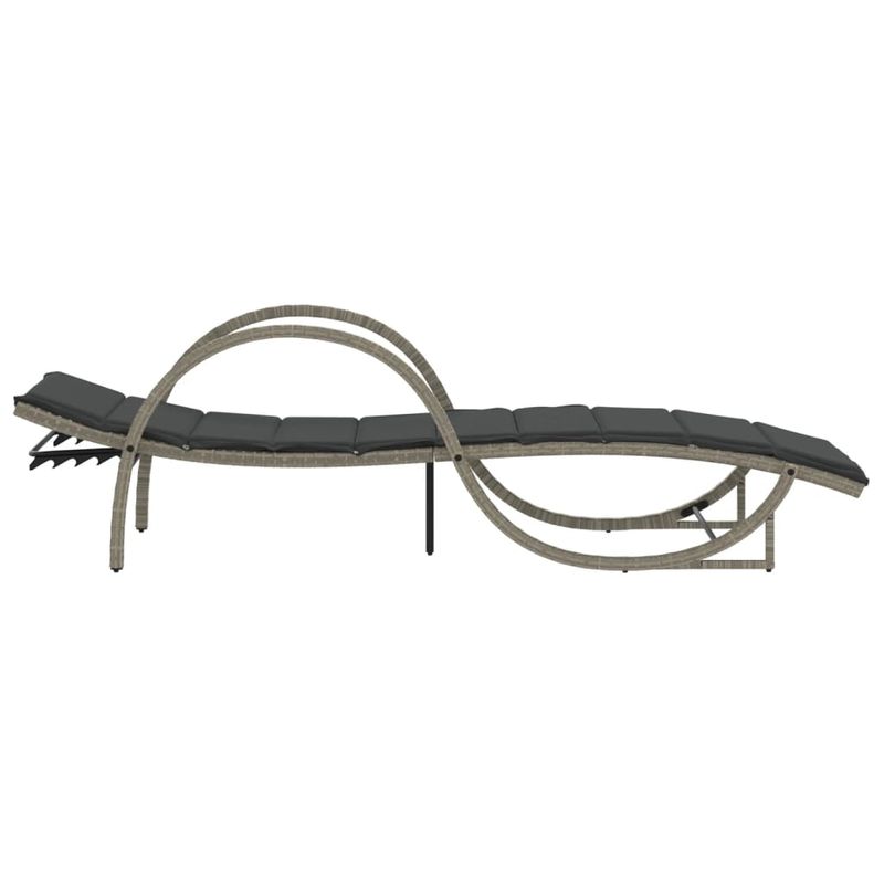 Casa si Gradina - Gradina si terasa - Mobilier exterior - Scaune si sezlonguri gradina - Sezlonguri de plaja cu perne, 2 buc., gri deschis, poliratan - Infinity.ro