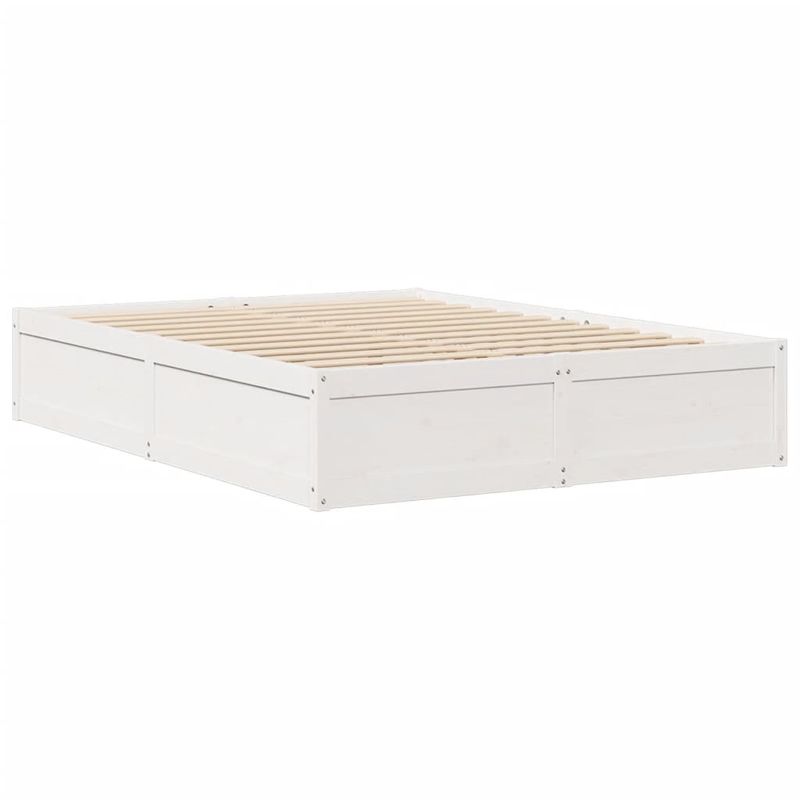 Casa si Gradina - Mobilier - Paturi si accesorii - Paturi - Cadru de pat, alb, 140x200 cm, lemn masiv de pin - Infinity.ro