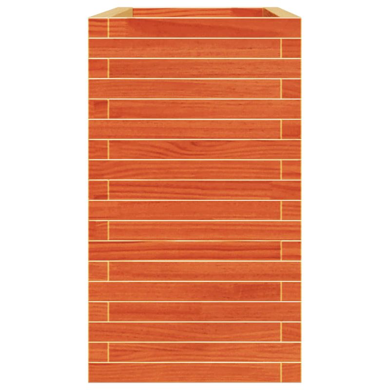 Casa si Gradina - Gradinarit si plante - Plante si ghivece - Ghivece si suporturi - Jardiniera de gradina, maro ceruit, 110x40x72cm, lemn masiv pin - Infinity.ro