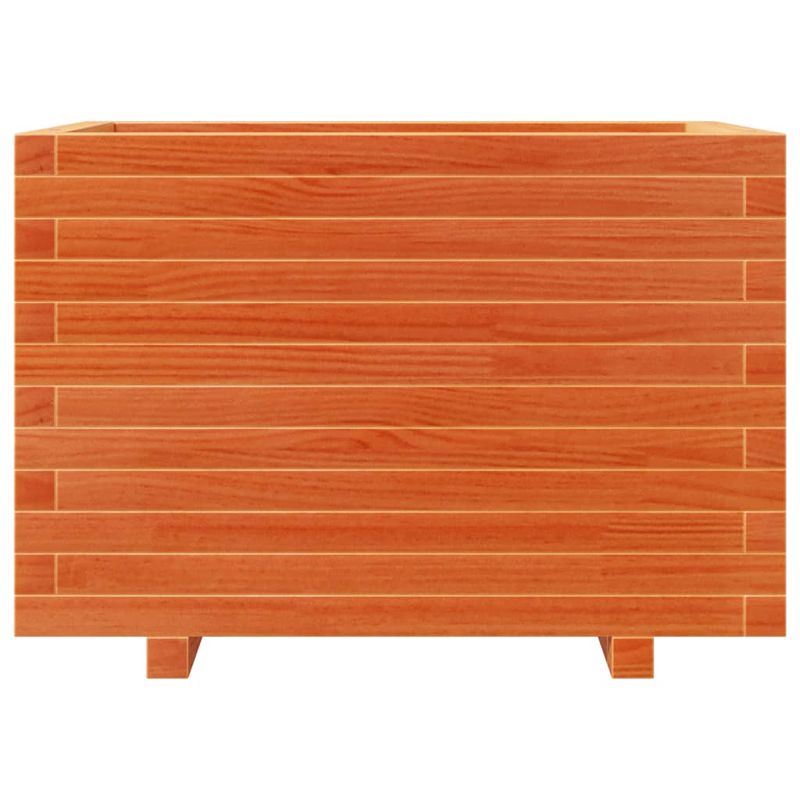 Casa si Gradina - Gradinarit si plante - Plante si ghivece - Ghivece si suporturi - Jardiniera gradina, maro ceruit, 70x40x49,5 cm, lemn masiv pin - Infinity.ro