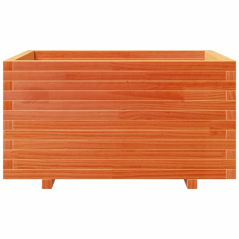 Casa si Gradina - Gradinarit si plante - Plante si ghivece - Ghivece si suporturi - Jardiniera gradina, maro ceruit, 90x60x49,5 cm, lemn masiv pin - Infinity.ro