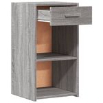 Casa si Gradina - Mobilier - Comode si corpuri - Noptiere - Noptiera, gri sonoma, 35x34x65 cm, lemn prelucrat - Infinity.ro