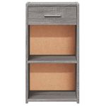 Casa si Gradina - Mobilier - Comode si corpuri - Noptiere - Noptiera, gri sonoma, 35x34x65 cm, lemn prelucrat - Infinity.ro