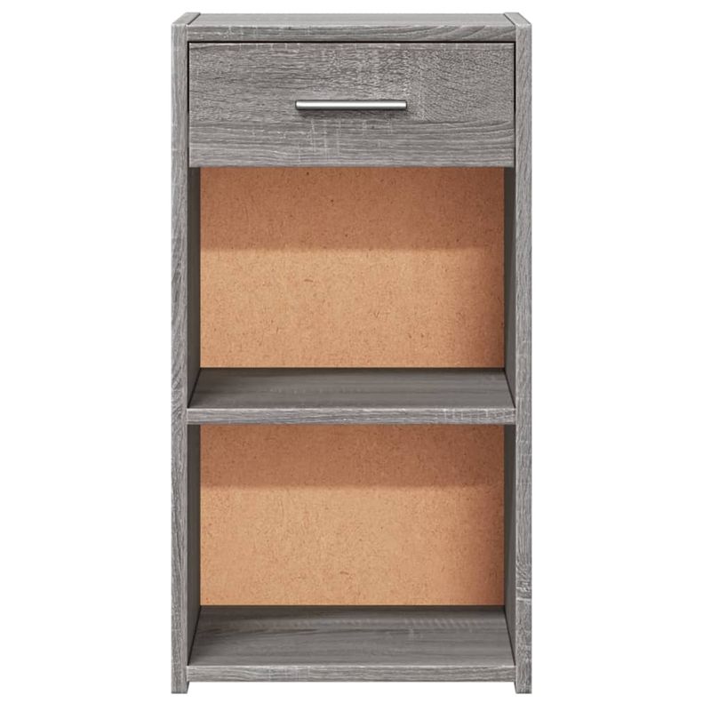 Casa si Gradina - Mobilier - Comode si corpuri - Noptiere - Noptiera, gri sonoma, 35x34x65 cm, lemn prelucrat - Infinity.ro
