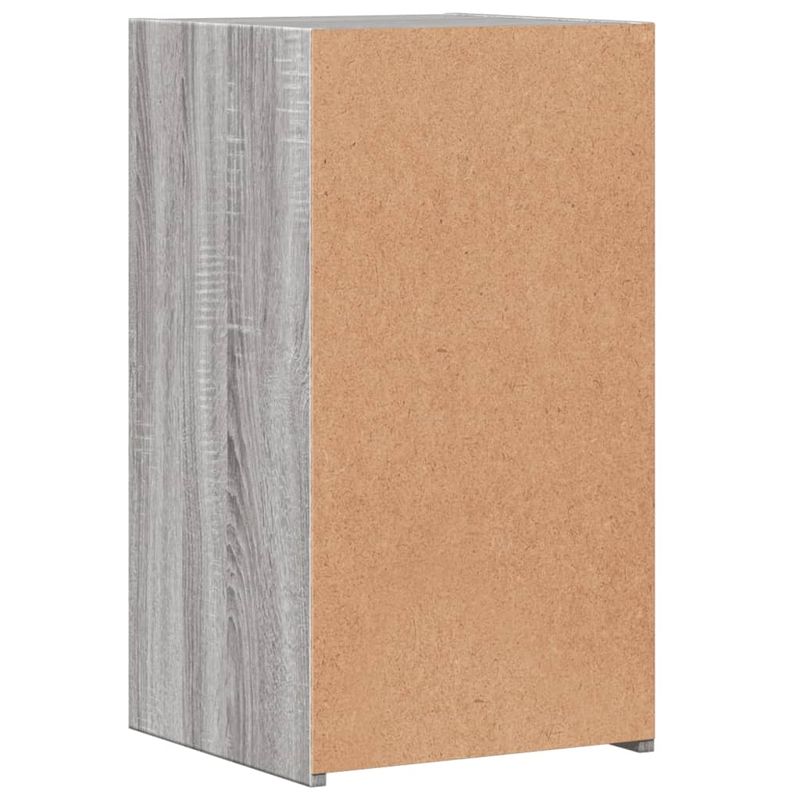Casa si Gradina - Mobilier - Comode si corpuri - Noptiere - Noptiera, gri sonoma, 35x34x65 cm, lemn prelucrat - Infinity.ro