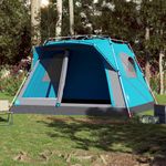 Sport si Outdoor - Camping - Corturi camping - Cort de familie 7 persoane, albastru, setare rapida - Infinity.ro