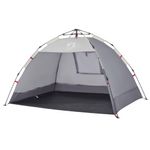 Sport si Outdoor - Camping - Corturi camping - Cort camping 2 persoane gri impermeabil setare rapida - Infinity.ro