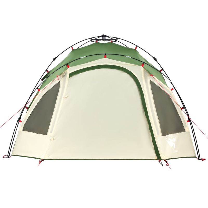 Sport si Outdoor - Camping - Corturi camping - Cort de camping cupola 3 persoane, setare rapida, verde - Infinity.ro
