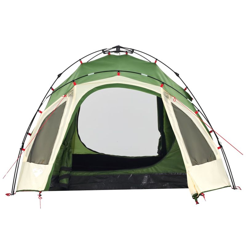 Sport si Outdoor - Camping - Corturi camping - Cort de camping cupola 3 persoane, setare rapida, verde - Infinity.ro