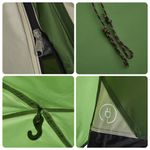 Sport si Outdoor - Camping - Corturi camping - Cort de camping cupola 3 persoane, setare rapida, verde - Infinity.ro